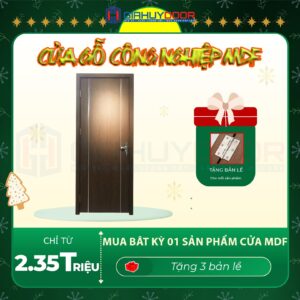 CỬA GỖ CÔNG NGHIỆP MDF GIAHUYDOOR - LỰA CHỌN BỀN ĐẸP VÀ KINH TẾ